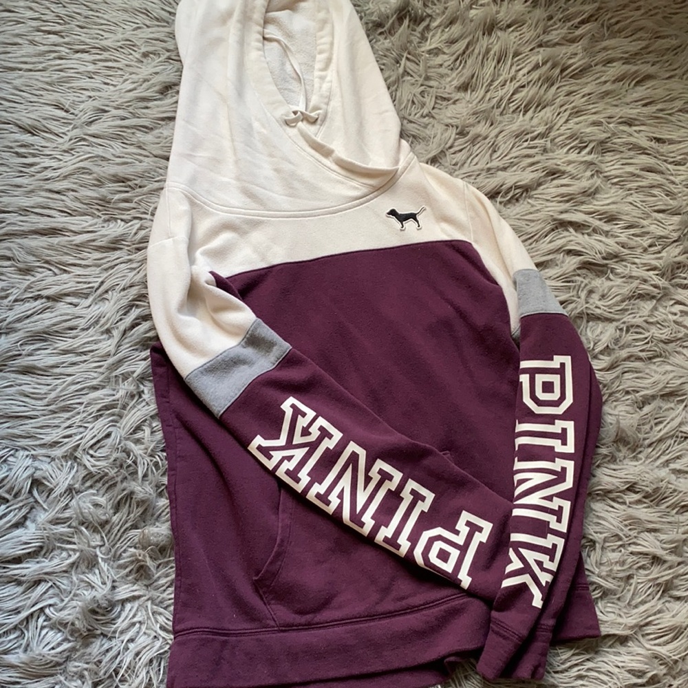 Pink hoodie, size XS
